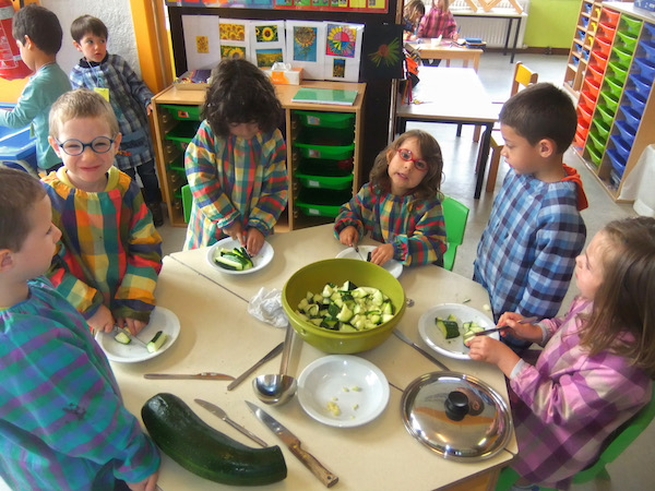 les courgettes du potager